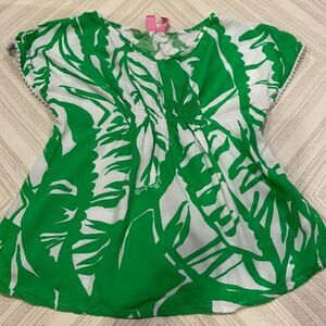 Lilly Pulitzer for Target Green & White Short-sleeve Top